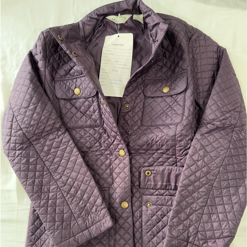 Women ORVIS Purple Quilted Luxury Jacket Size S